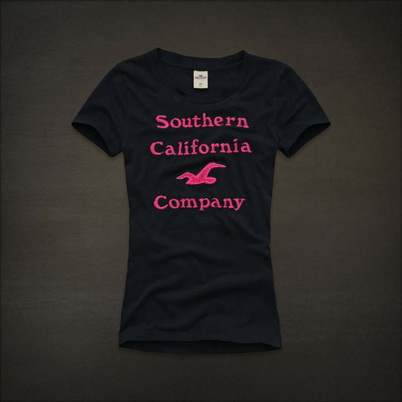 Hollister Mujeres De Cuello Redondo Corto Remera HCO4818